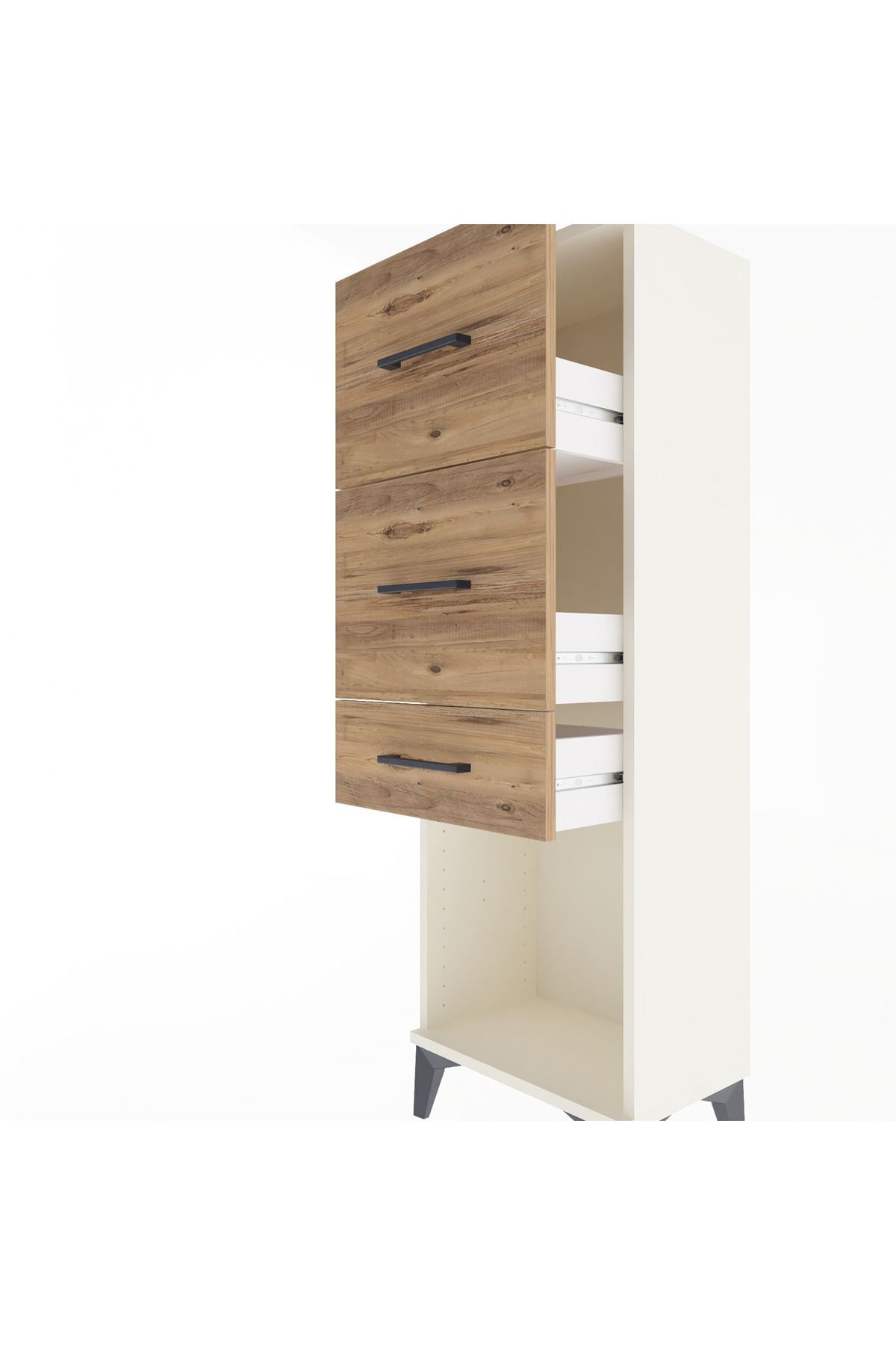 Arges Dolap 3 Çekmeceli 44x30x134 Aytaşı-Çam