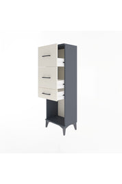 Arges Dolap 3 Çekmeceli 44x30x134 Antrasit-Aytaşı