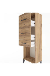 Arges Dolap 3 Çekmeceli 44x30x134 Çam-Çam