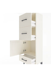 Arges Dolap Tek Raflı 3 Çekmeceli Tek Kapaklı 44x30x134 Aytaşı-Aytaşı