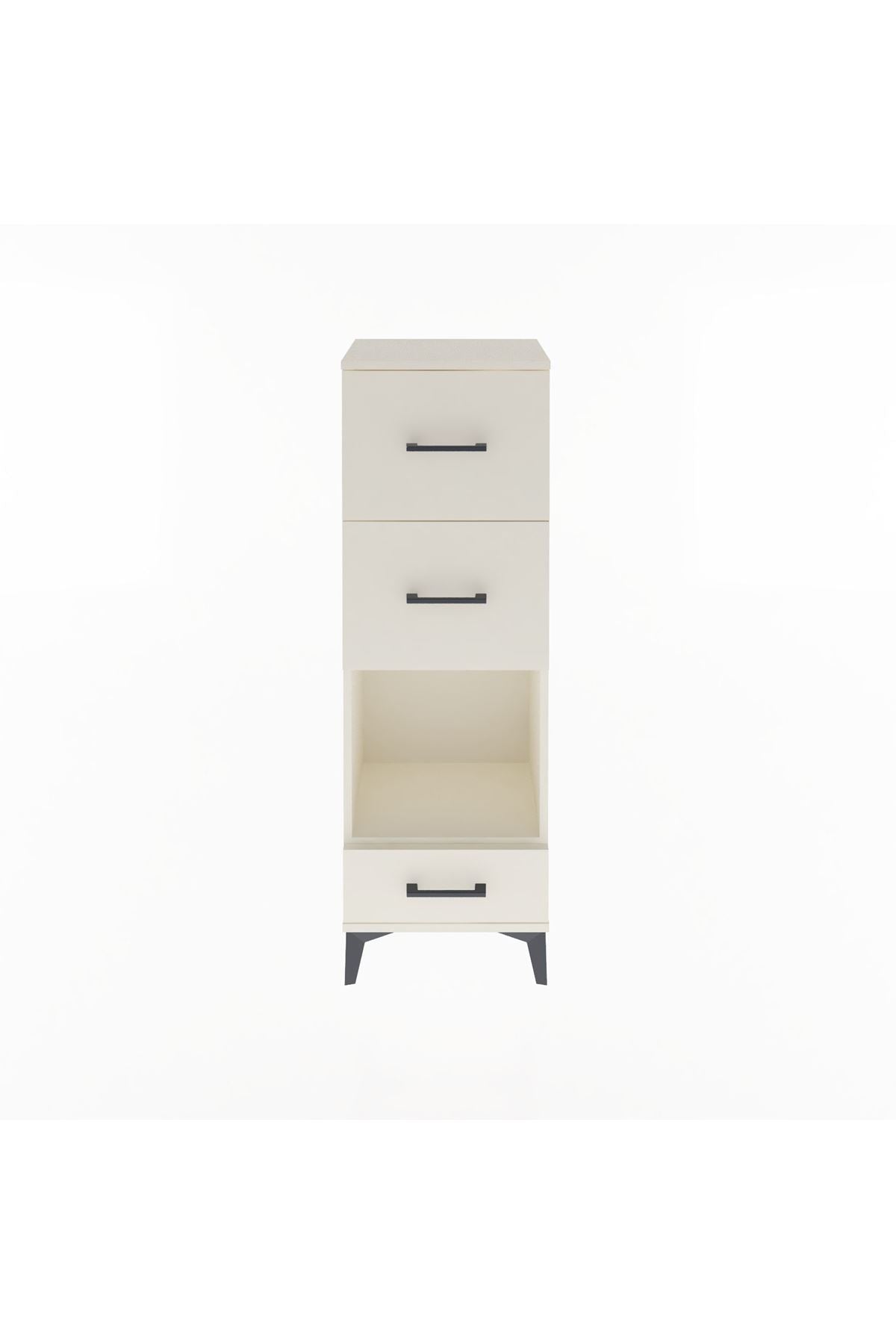 Arges Dolap Tek Raflı 3 Çekmeceli 44x30x134 Aytaşı-Aytaşı