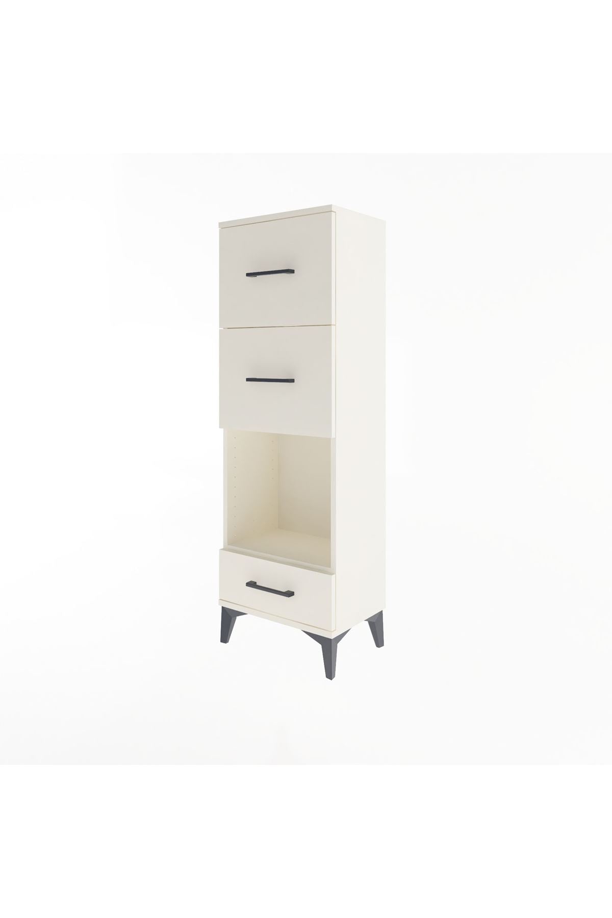 Arges Dolap Tek Raflı 3 Çekmeceli 44x30x134 Aytaşı-Aytaşı