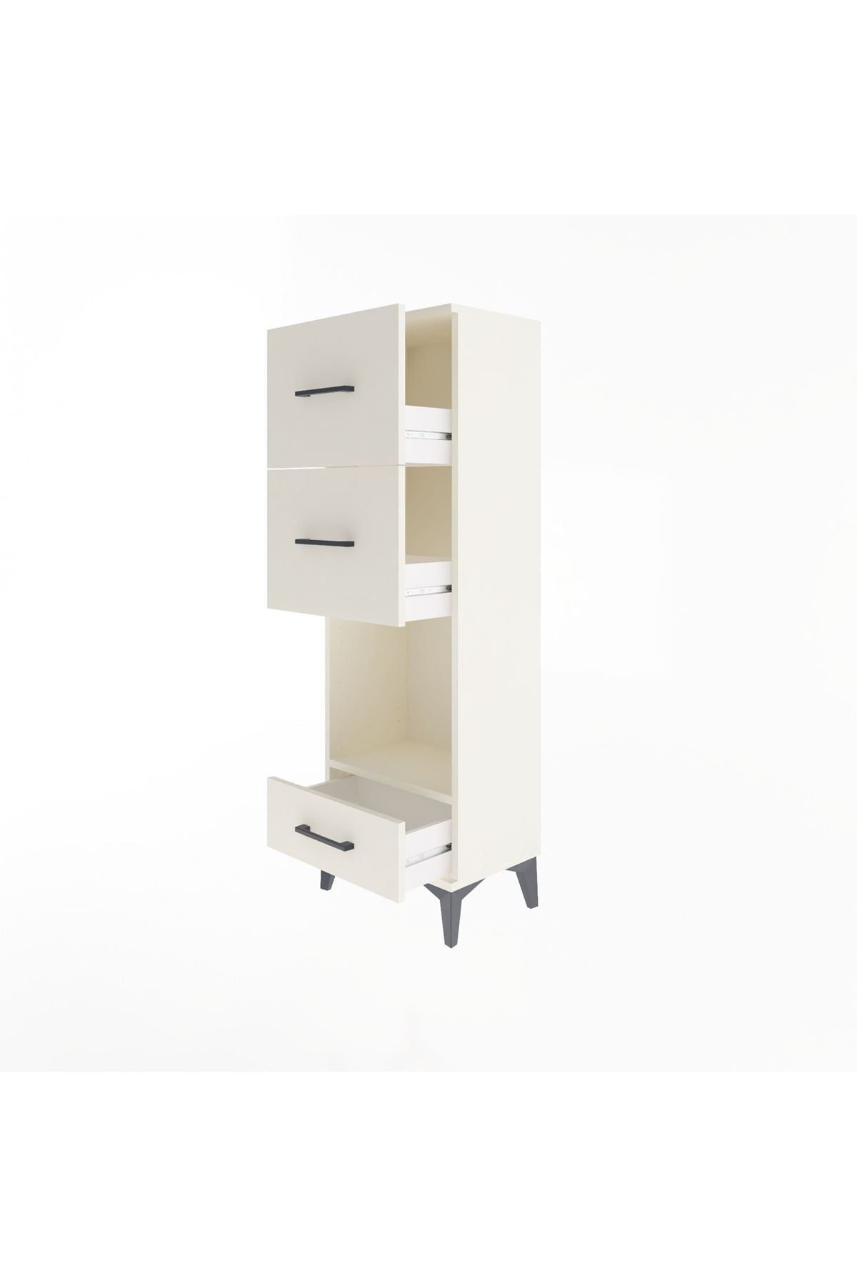 Arges Dolap Tek Raflı 3 Çekmeceli 44x30x134 Aytaşı-Aytaşı