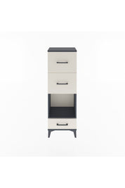 Arges Dolap Tek Raflı 3 Çekmeceli 44x30x134 Antrasit-Aytaşı