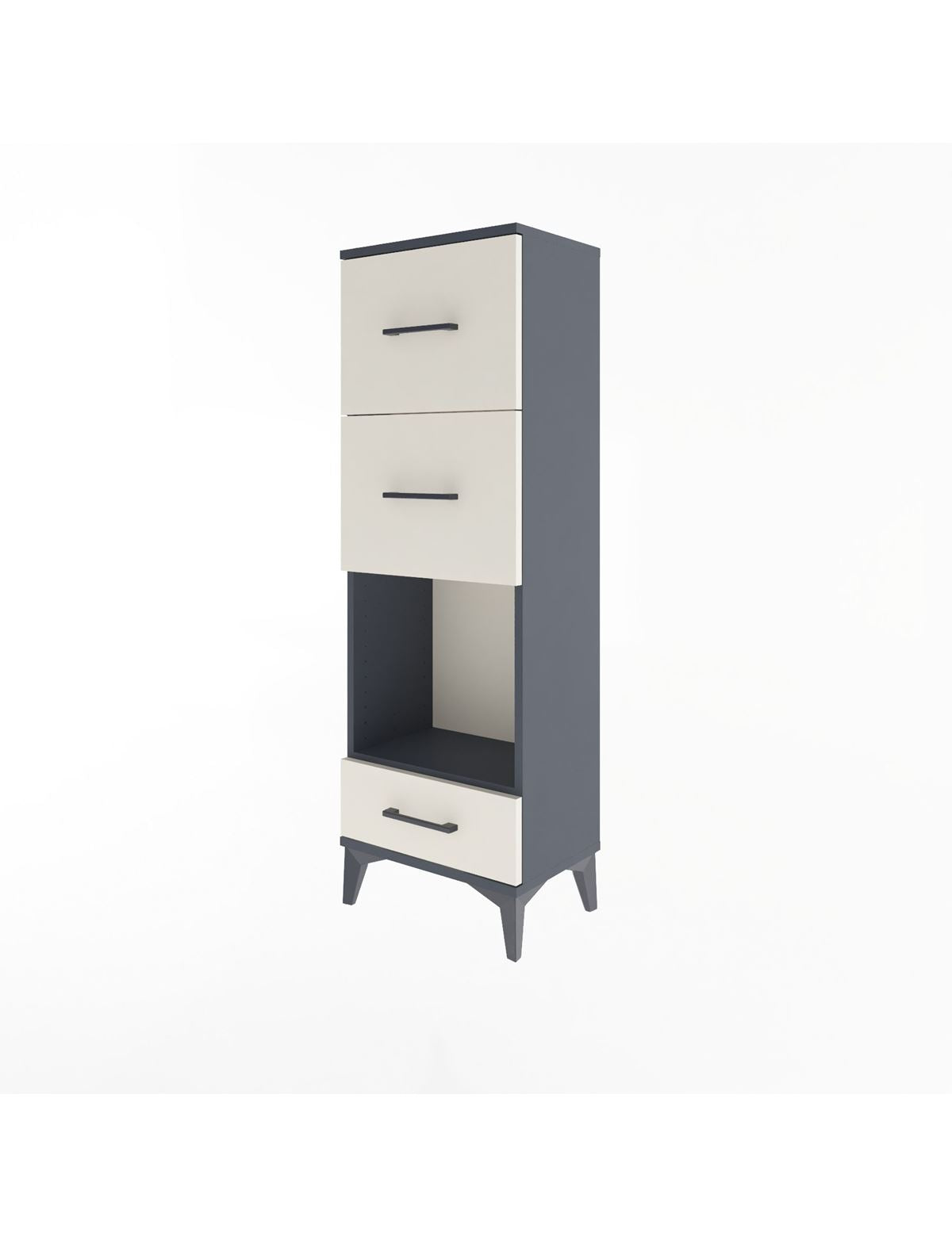 Arges Dolap Tek Raflı 3 Çekmeceli 44x30x134 - S16M024V4A