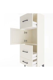 Arges Dolap Tek Raflı 3 Çekmeceli Tek Kapaklı 44x30x134 Aytaşı-Aytaşı