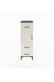 Arges Dolap Tek Raflı 3 Çekmeceli Tek Kapaklı 44x30x134 Antrasit-Aytaşı