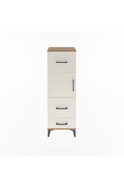 Arges Dolap Tek Raflı 3 Çekmeceli Tek Kapaklı 44x30x134 Çam-Aytaşı