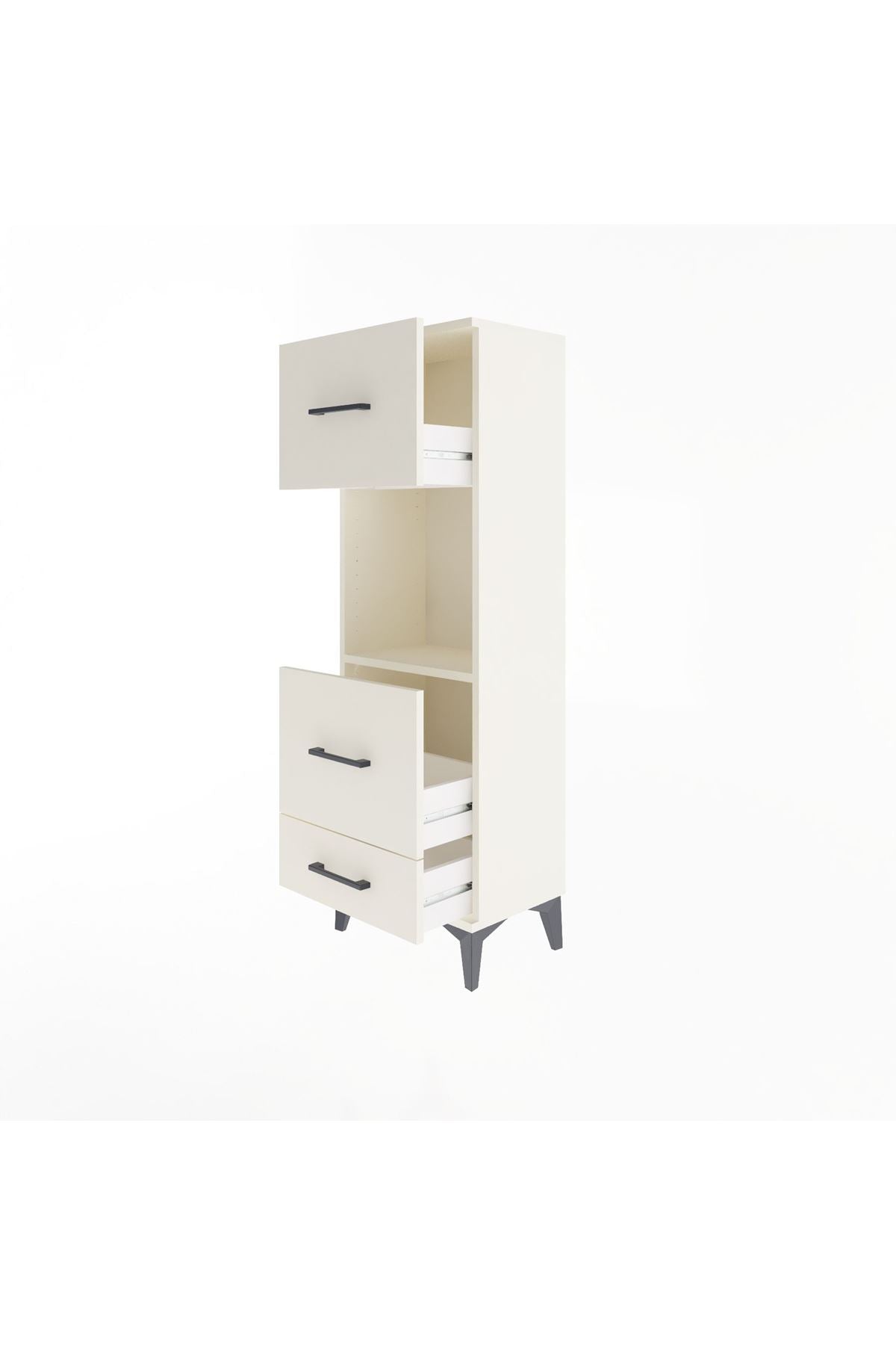 Arges Dolap Tek Raflı 3 Çekmeceli 44x30x134 Aytaşı-Aytaşı