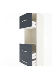 Arges Dolap Tek Raflı 3 Çekmeceli 44x30x134 Aytaşı-Antrasit