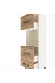 Arges Dolap Tek Raflı 3 Çekmeceli 44x30x134 Aytaşı-Çam