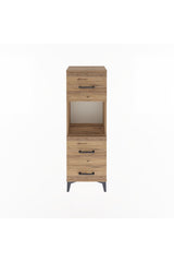 Arges Dolap Tek Raflı 3 Çekmeceli 44x30x134
