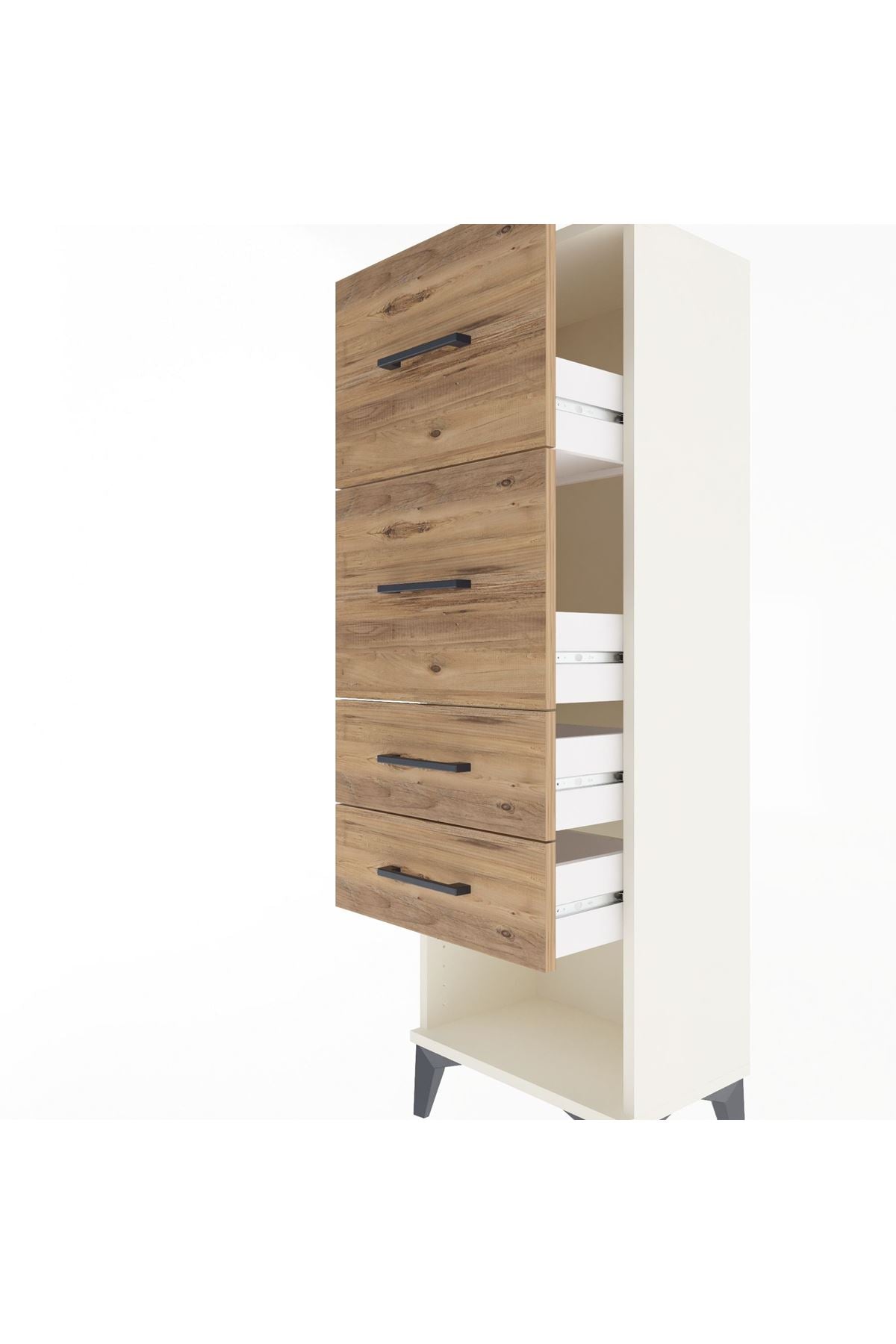 Arges Dolap 4 Çekmeceli 44x30x134 Aytaşı-Çam