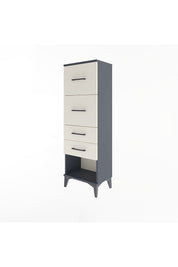 Arges Dolap 4 Çekmeceli 44x30x134 Antrasit-Aytaşı