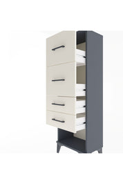 Arges Dolap 4 Çekmeceli 44x30x134 Antrasit-Aytaşı