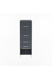 Arges Dolap 4 Çekmeceli 44x30x134 Antrasit-Antrasit