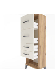 Arges Dolap 4 Çekmeceli 44x30x134 Çam-Aytaşı