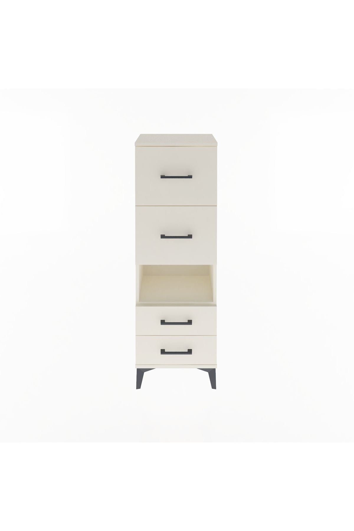 Arges Dolap Tek Raflı 4 Çekmeceli 44x30x134 Aytaşı-Aytaşı