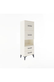 Arges Dolap Tek Raflı 4 Çekmeceli 44x30x134 Aytaşı-Aytaşı