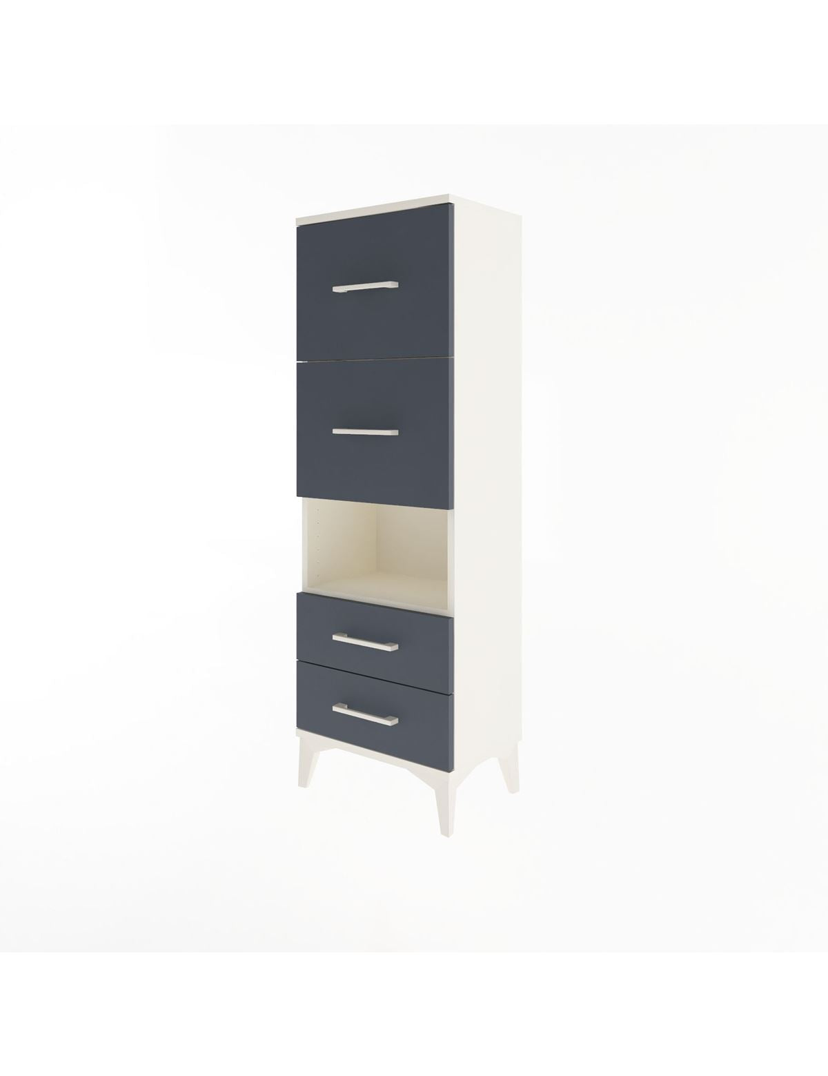 Arges Dolap Tek Raflı 4 Çekmeceli 44x30x134 - S16M028V2A