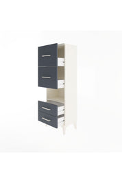 Arges Dolap Tek Raflı 4 Çekmeceli 44x30x134 Aytaşı-Antrasit