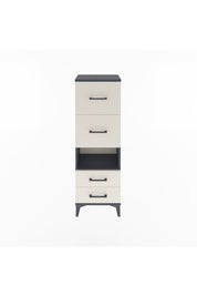 Arges Dolap Tek Raflı 4 Çekmeceli 44x30x134 Antrasit-Aytaşı