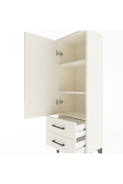 Arges Dolap 3 Raflı 2 Çekmeceli Tek Kapaklı 44x30x134 Aytaşı-Aytaşı