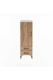 Arges Dolap 3 Raflı 2 Çekmeceli Tek Kapaklı 44x30x134 Aytaşı-Çam