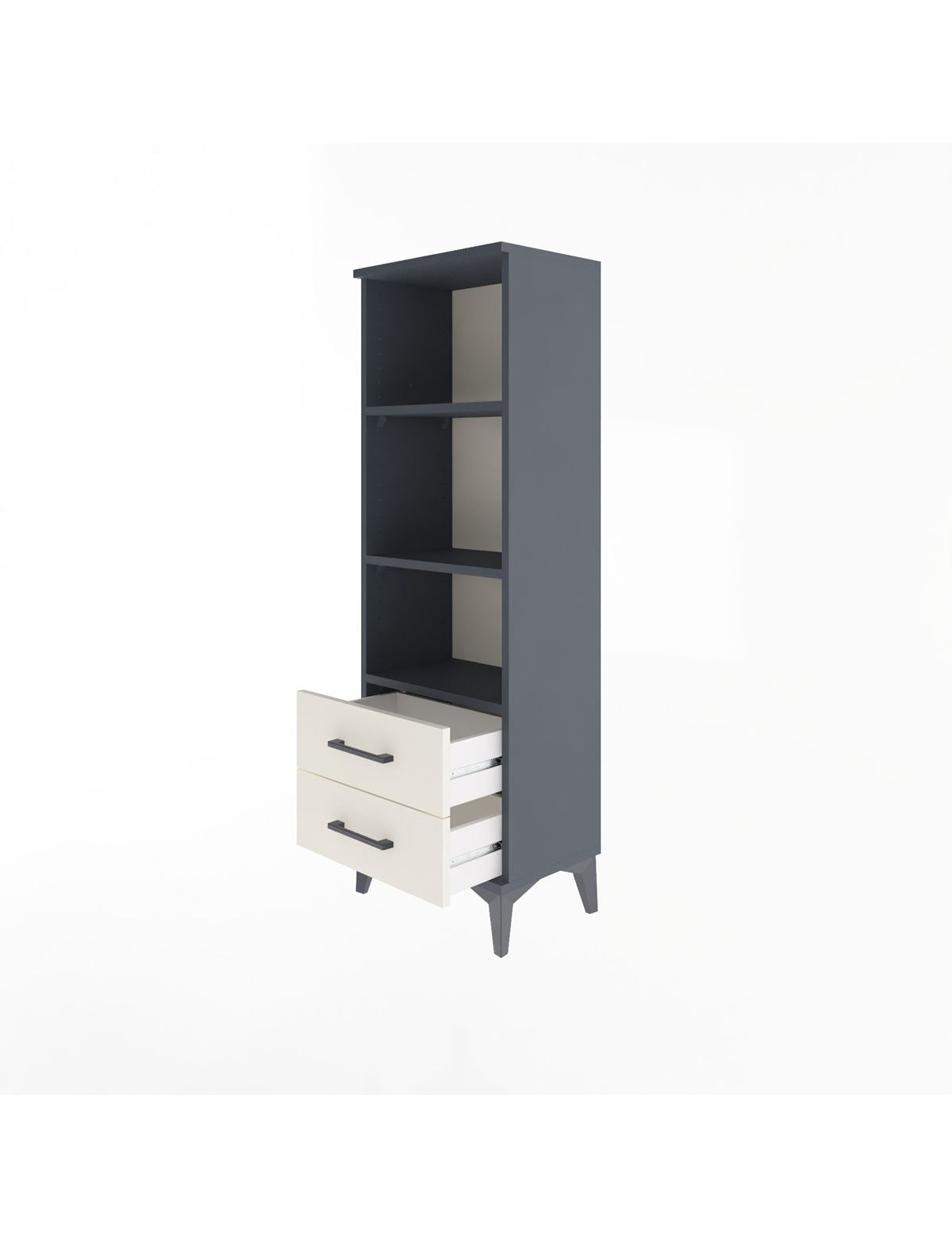 Arges Dolap 3 Raflı 2 Çekmeceli 44x30x134 - S16M031V4A