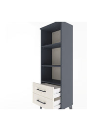 Arges Dolap 3 Raflı 2 Çekmeceli 44x30x134 Antrasit-Aytaşı