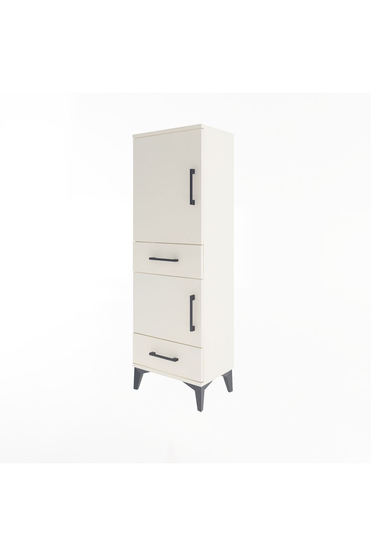 Arges Dolap 3 Raflı 2 Çekmeceli 2 Kapaklı 44x30x134 Aytaşı-Aytaşı