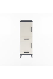 Arges Dolap 3 Raflı 2 Çekmeceli 2 Kapaklı 44x30x134 Antrasit-Aytaşı