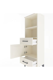 Arges Dolap 3 Raflı 2 Çekmeceli Tek Kapaklı 44x30x134 Aytaşı-Aytaşı