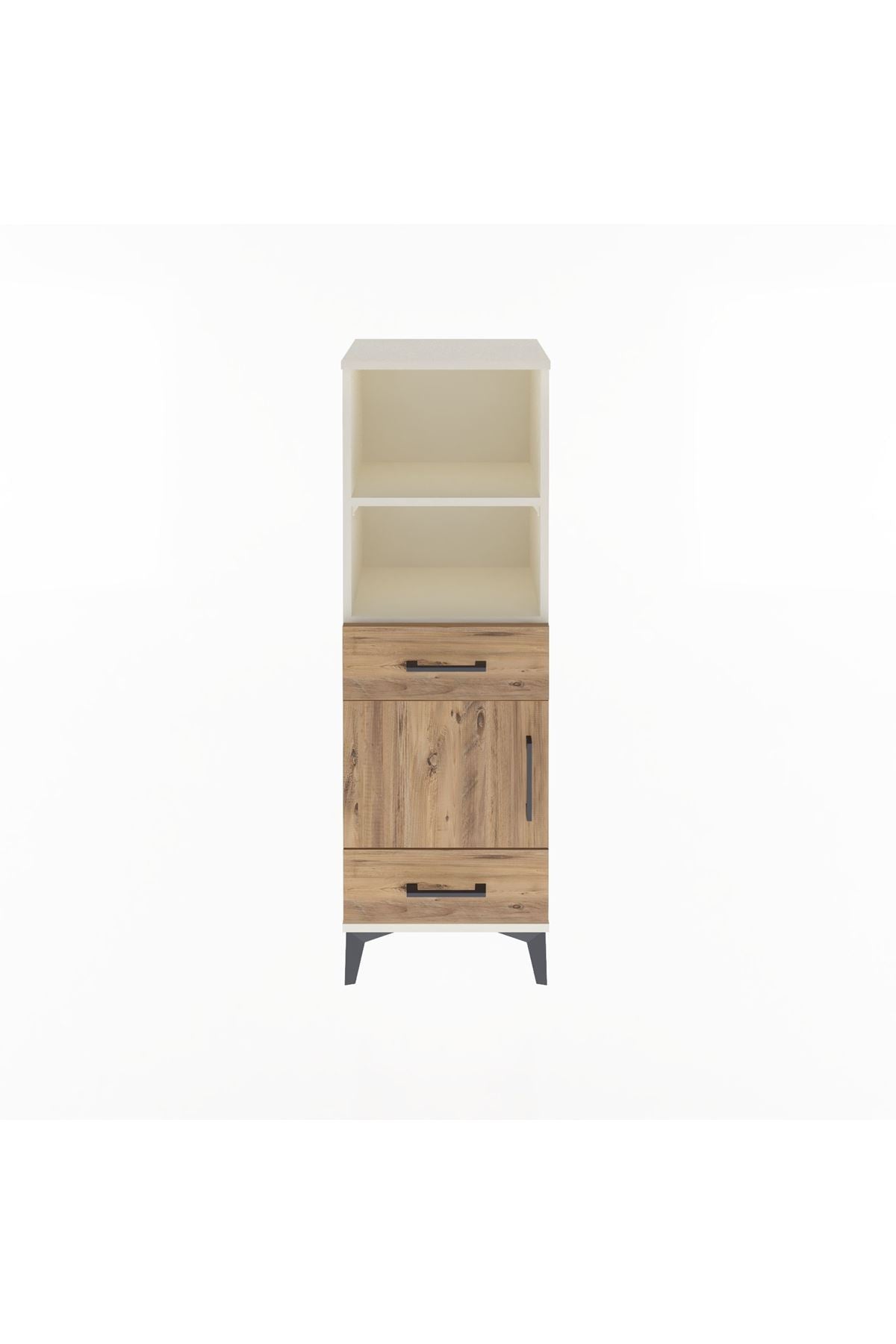 Arges Dolap 3 Raflı 2 Çekmeceli Tek Kapaklı 44x30x134 Aytaşı-Çam