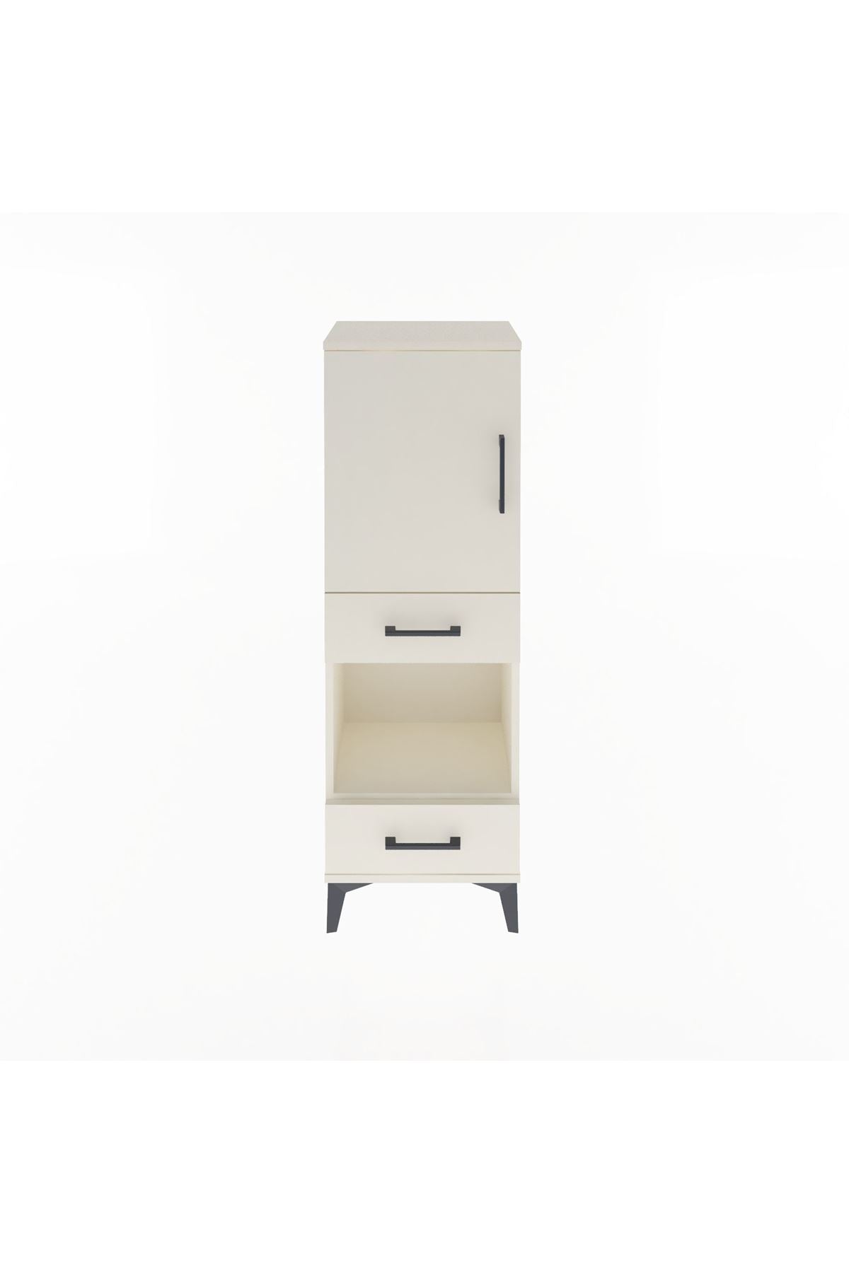 Arges Dolap 3 Raflı 2 Çekmeceli Tek Kapaklı 44x30x134 Aytaşı-Aytaşı