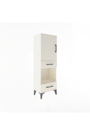 Arges Dolap 3 Raflı 2 Çekmeceli Tek Kapaklı 44x30x134 Aytaşı-Aytaşı