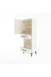 Arges Dolap 3 Raflı 2 Çekmeceli Tek Kapaklı 44x30x134 Aytaşı-Aytaşı