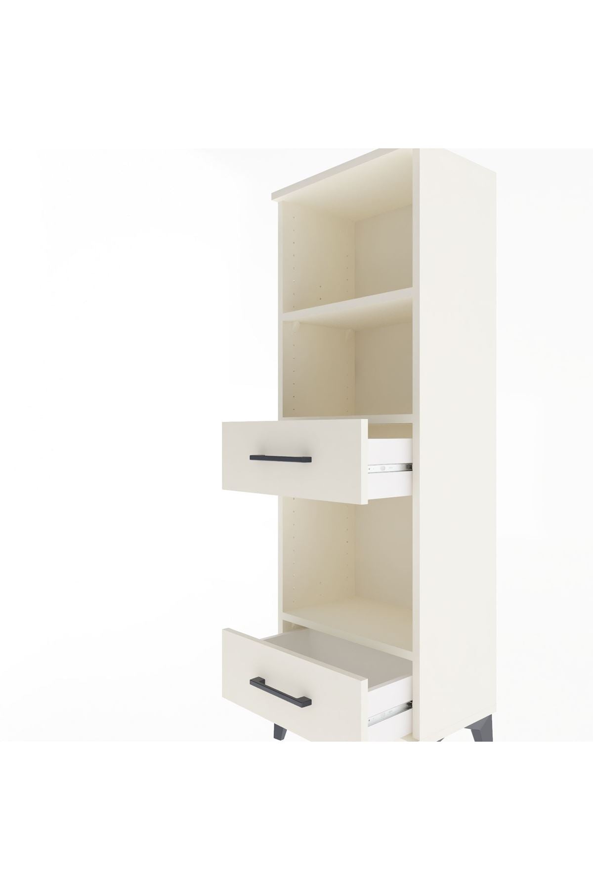 Arges Dolap 3 Raflı 2 Çekmeceli 44x30x134 Aytaşı-Aytaşı