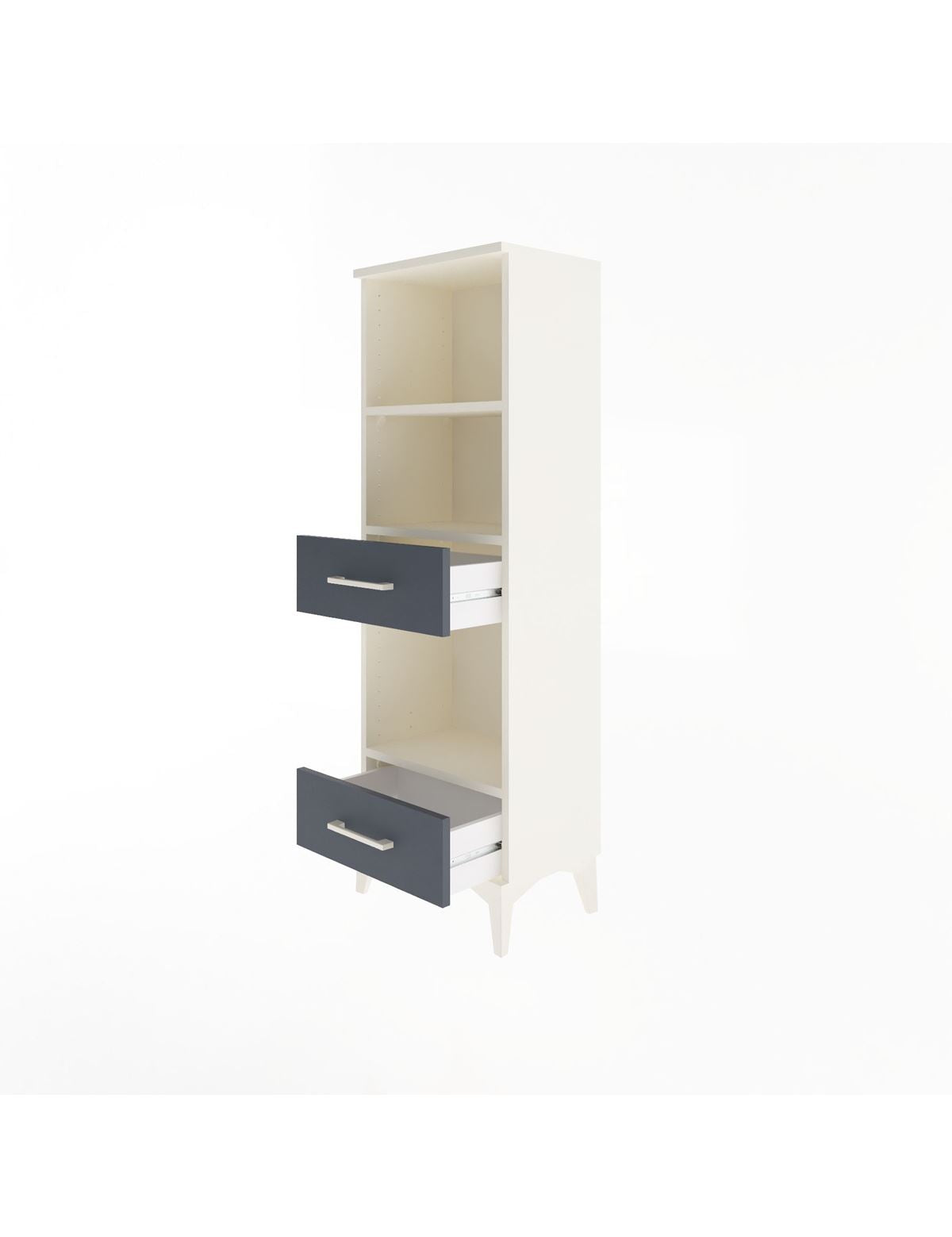 Arges Dolap 3 Raflı 2 Çekmeceli 44x30x134 - S16M035V2A