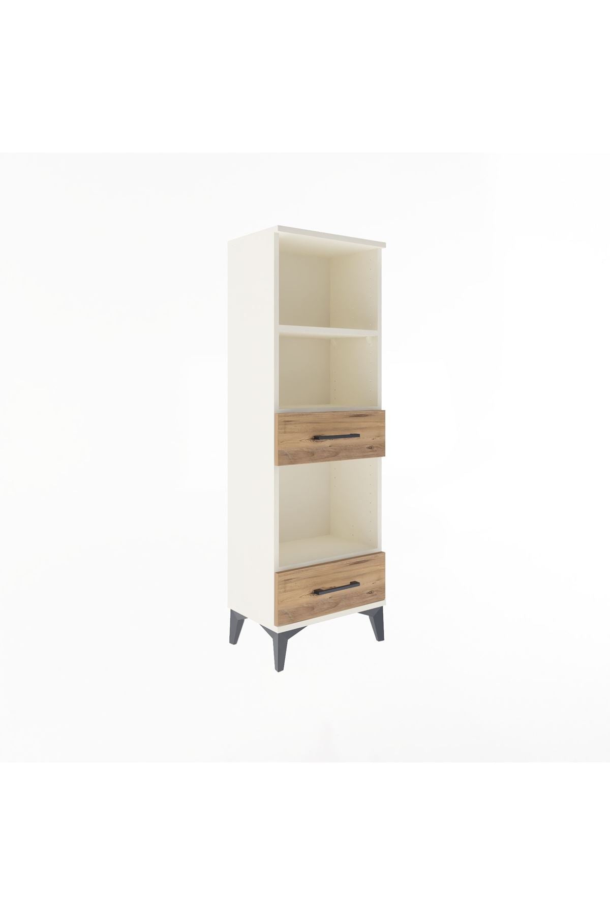 Arges Dolap 3 Raflı 2 Çekmeceli 44x30x134 Aytaşı-Çam