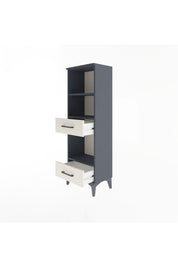 Arges Dolap 3 Raflı 2 Çekmeceli 44x30x134 Antrasit-Aytaşı