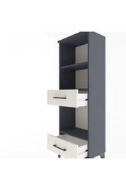 Arges Dolap 3 Raflı 2 Çekmeceli 44x30x134 Antrasit-Aytaşı