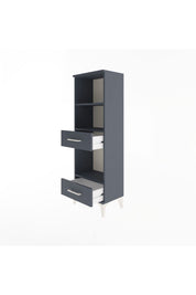 Arges Dolap 3 Raflı 2 Çekmeceli 44x30x134 Antrasit-Antrasit