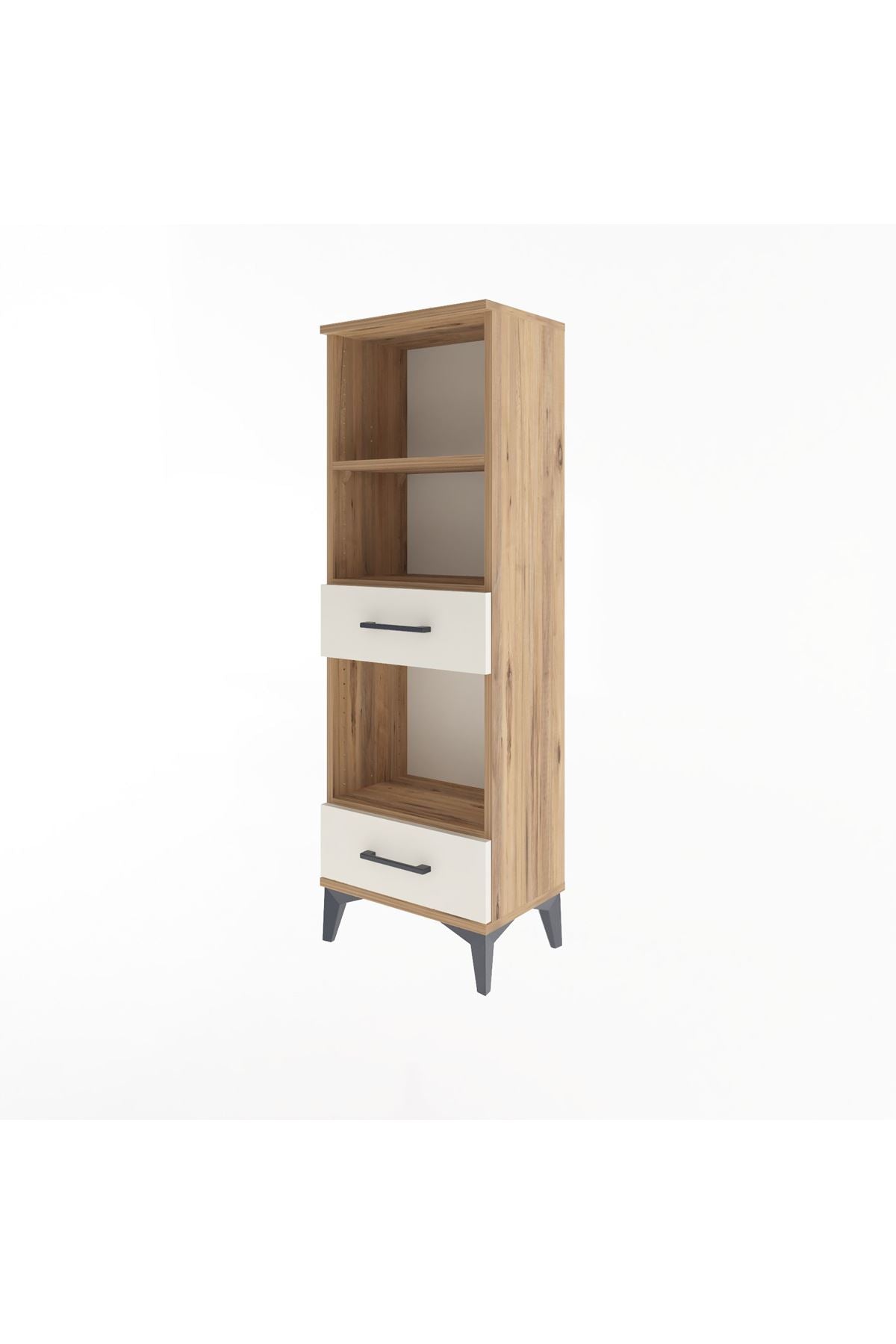 Arges Dolap 3 Raflı 2 Çekmeceli 44x30x134 Çam-Aytaşı