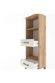 Arges Dolap 3 Raflı 2 Çekmeceli 44x30x134 Çam-Aytaşı