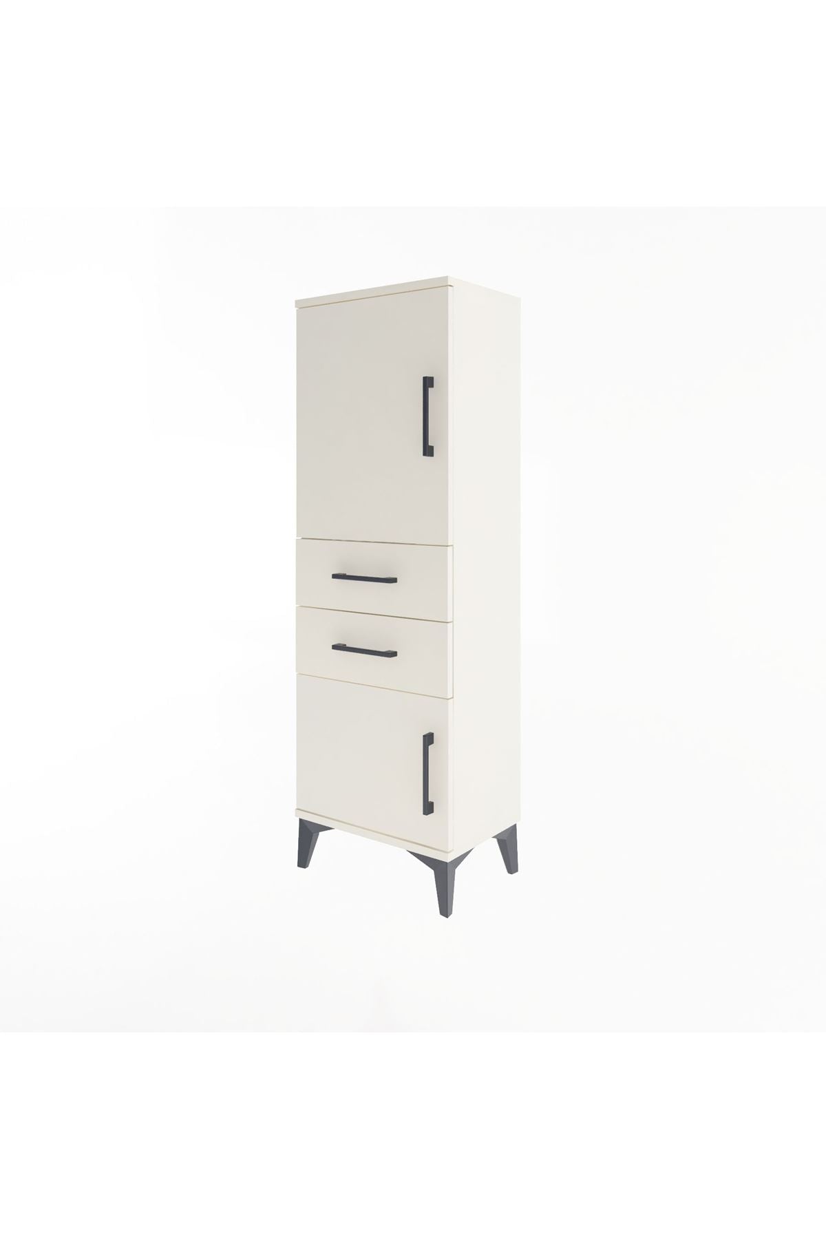Arges Dolap 2 Raflı 2 Çekmeceli 2 Kapaklı 44x30x134 Aytaşı-Aytaşı