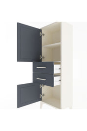 Arges Dolap 2 Raflı 2 Çekmeceli 2 Kapaklı 44x30x134 Aytaşı-Antrasit