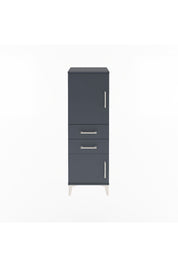 Arges Dolap 2 Raflı 2 Çekmeceli 2 Kapaklı 44x30x134 Antrasit-Antrasit