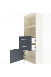 Arges Dolap 2 Raflı 2 Çekmeceli Tek Kapaklı 44x30x134 Aytaşı-Antrasit