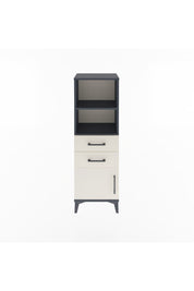 Arges Dolap 2 Raflı 2 Çekmeceli Tek Kapaklı 44x30x134 Antrasit-Aytaşı